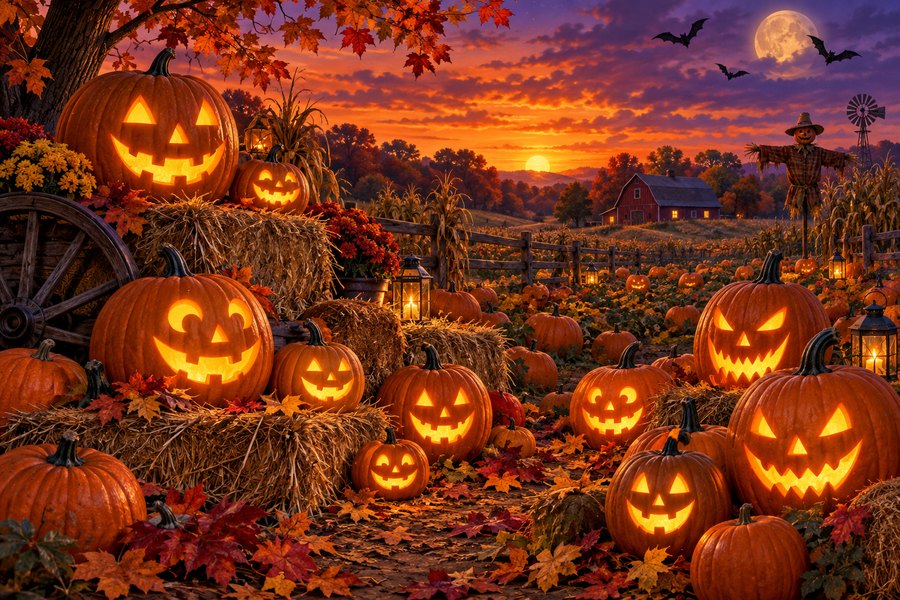 Jack-o'-lantern puzzle